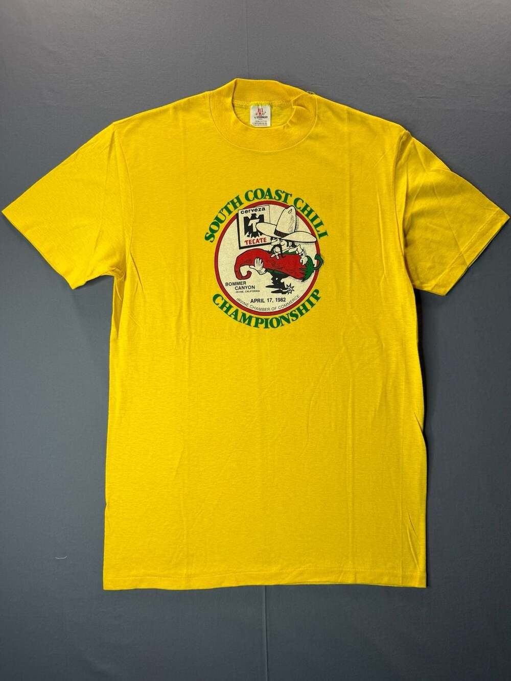 Vintage 1982 South Coast Chili Championship Bommer Canyon T-Shirt Medium